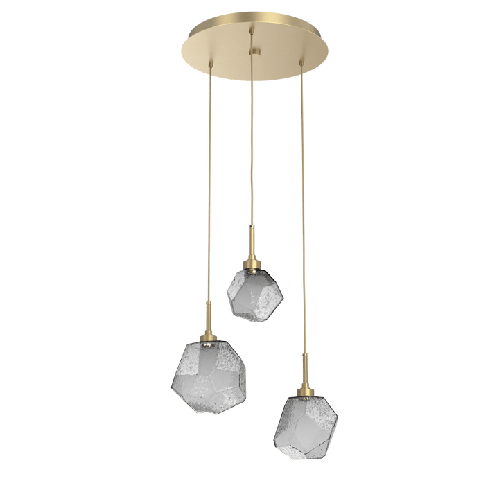 Hammerton Studio GEM ROUND 3 PENDANT CHANDELIER – QUICK SHIP