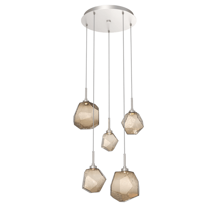 Hammerton Studio GEM ROUND 5 PENDANT CHANDELIER – QUICK SHIP