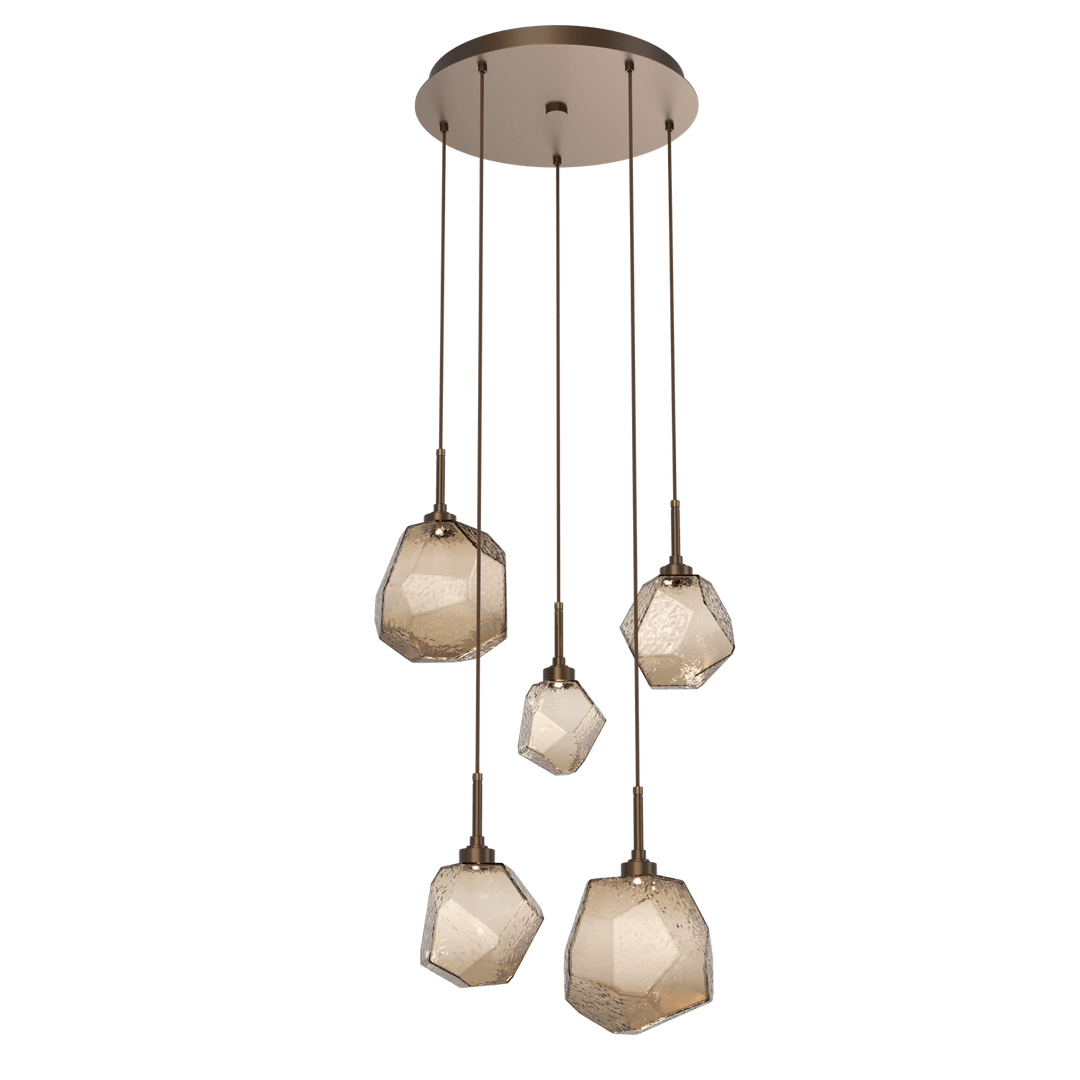 Hammerton Studio GEM ROUND 5 PENDANT CHANDELIER – QUICK SHIP