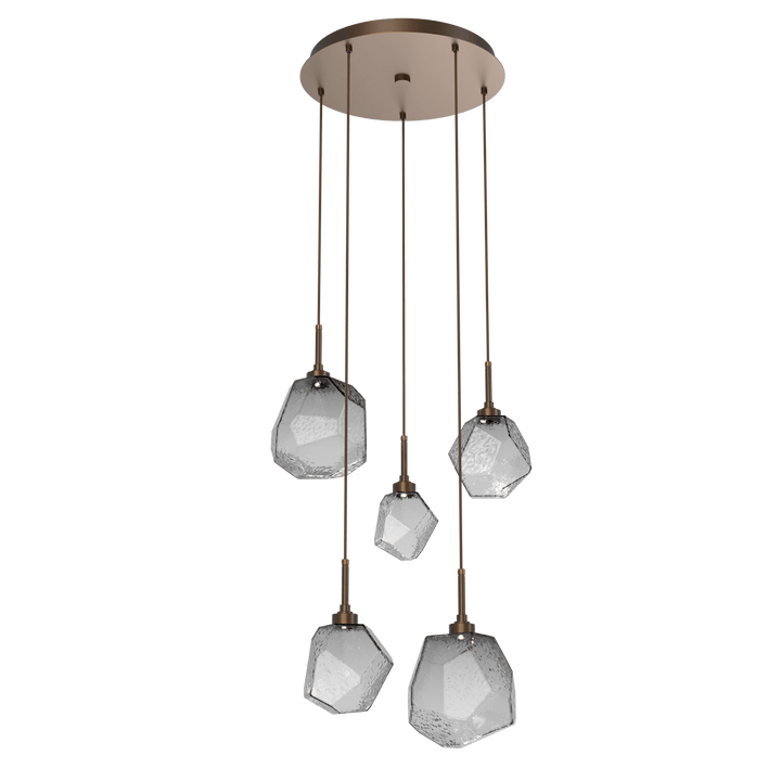 Hammerton Studio GEM ROUND 5 PENDANT CHANDELIER – QUICK SHIP