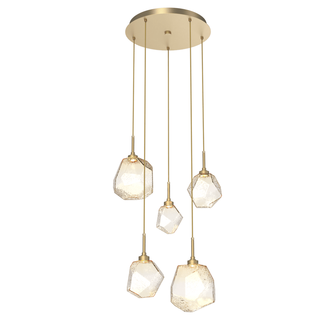 Hammerton Studio GEM ROUND 5 PENDANT CHANDELIER – QUICK SHIP