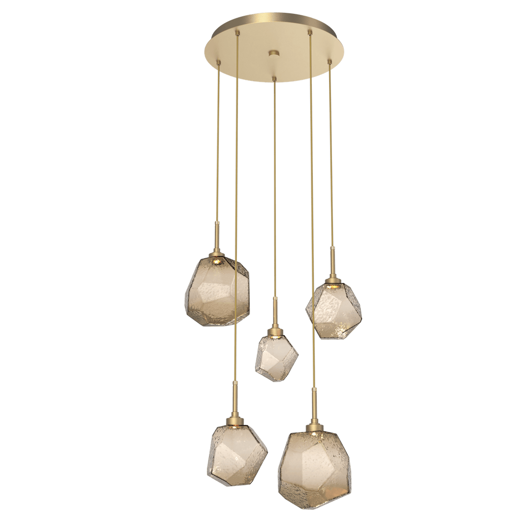 Hammerton Studio GEM ROUND 5 PENDANT CHANDELIER – QUICK SHIP