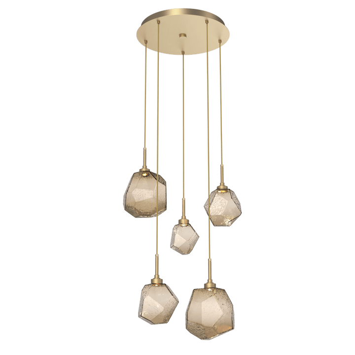 Hammerton Studio GEM ROUND 5 PENDANT CHANDELIER – QUICK SHIP