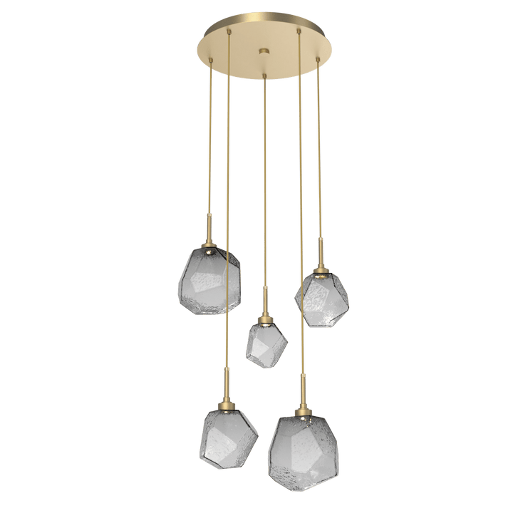 Hammerton Studio GEM ROUND 5 PENDANT CHANDELIER – QUICK SHIP