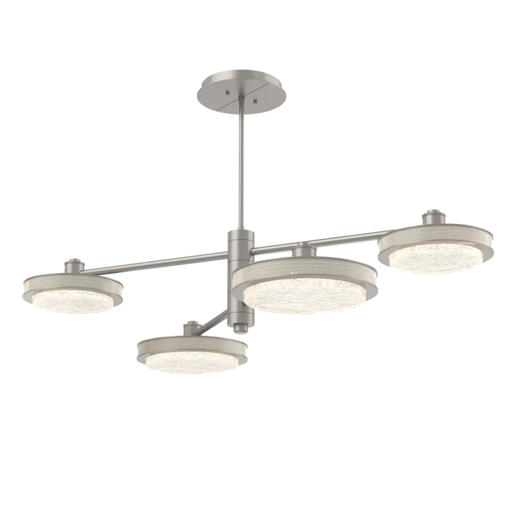 Hammerton Studio Iris Mobile Chandelier Beige Silver / 4-Piece / Light Oak Wood