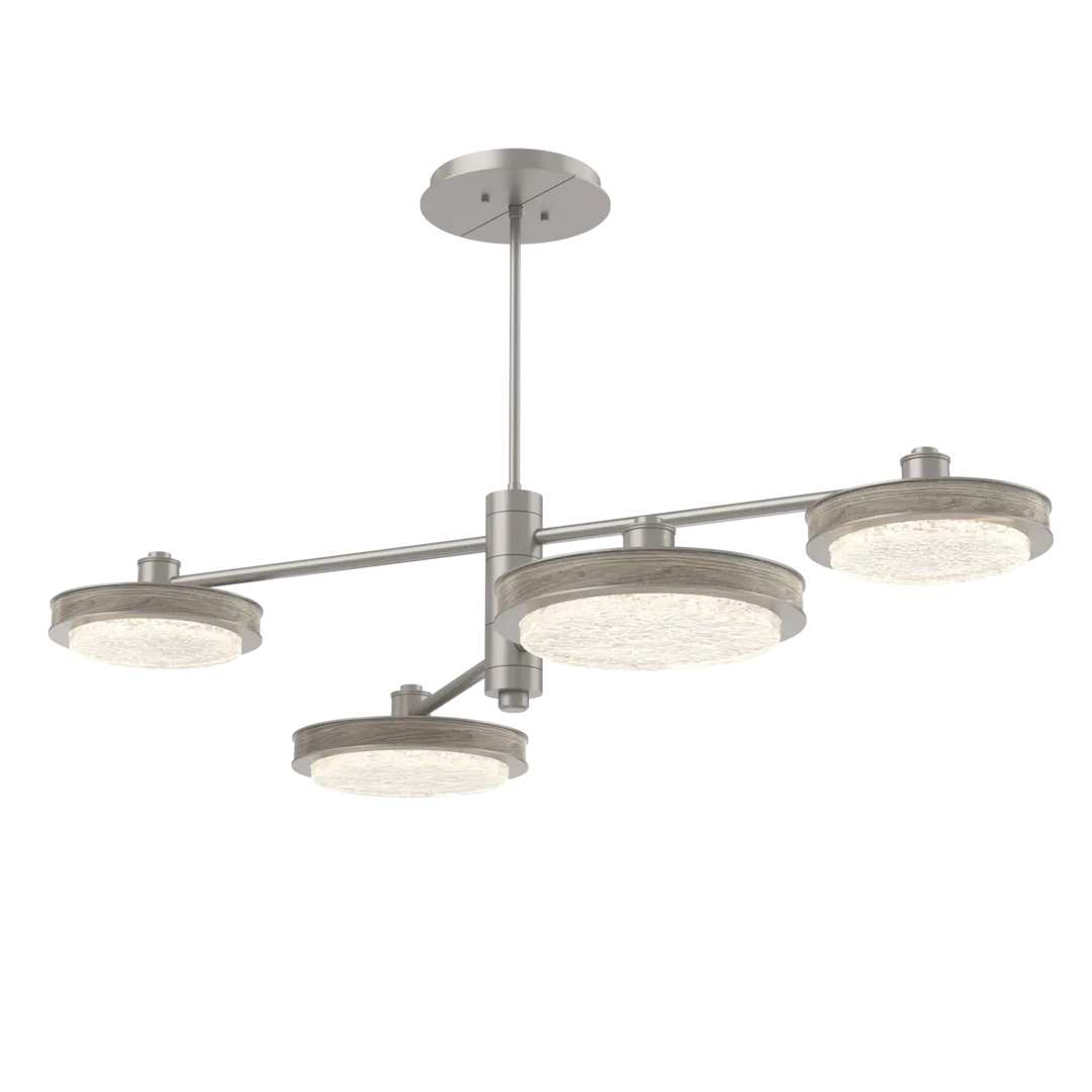 Hammerton Studio Iris Mobile Chandelier Beige Silver / 4-Piece / Ash Wood