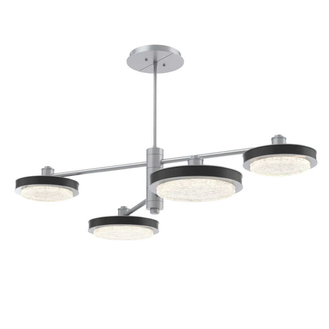 Hammerton Studio Iris Mobile Chandelier Classic Silver / 4-Piece / Matte Black