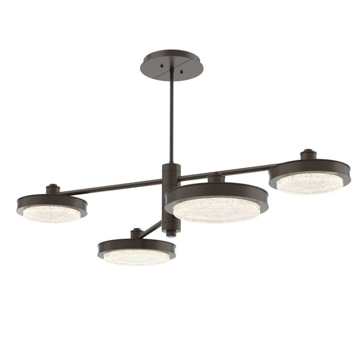 Hammerton Studio Iris Mobile Chandelier Flat Bronze / 4-Piece / None