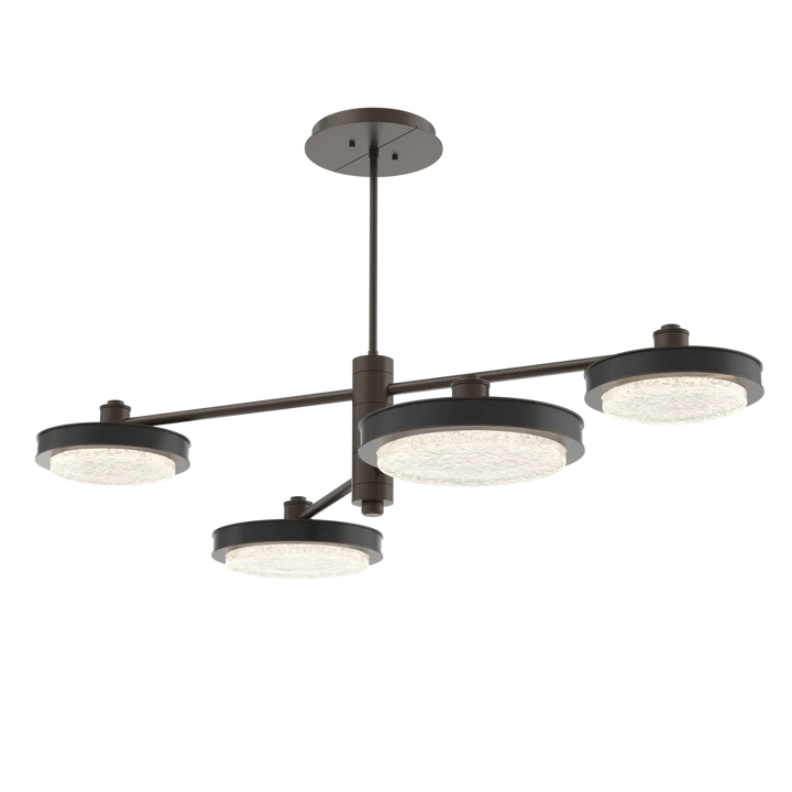 Hammerton Studio Iris Mobile Chandelier Flat Bronze / 4-Piece / Matte Black