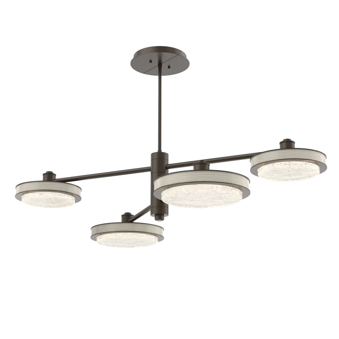Hammerton Studio Iris Mobile Chandelier Flat Bronze / 4-Piece / Light Oak Wood