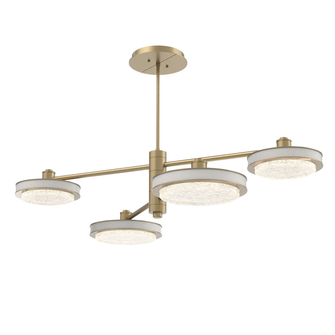 Hammerton Studio Iris Mobile Chandelier Gilded Brass / 4-Piece / Salt White