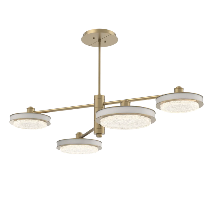 Hammerton Studio Iris Mobile Chandelier Gilded Brass / 4-Piece / Salt White