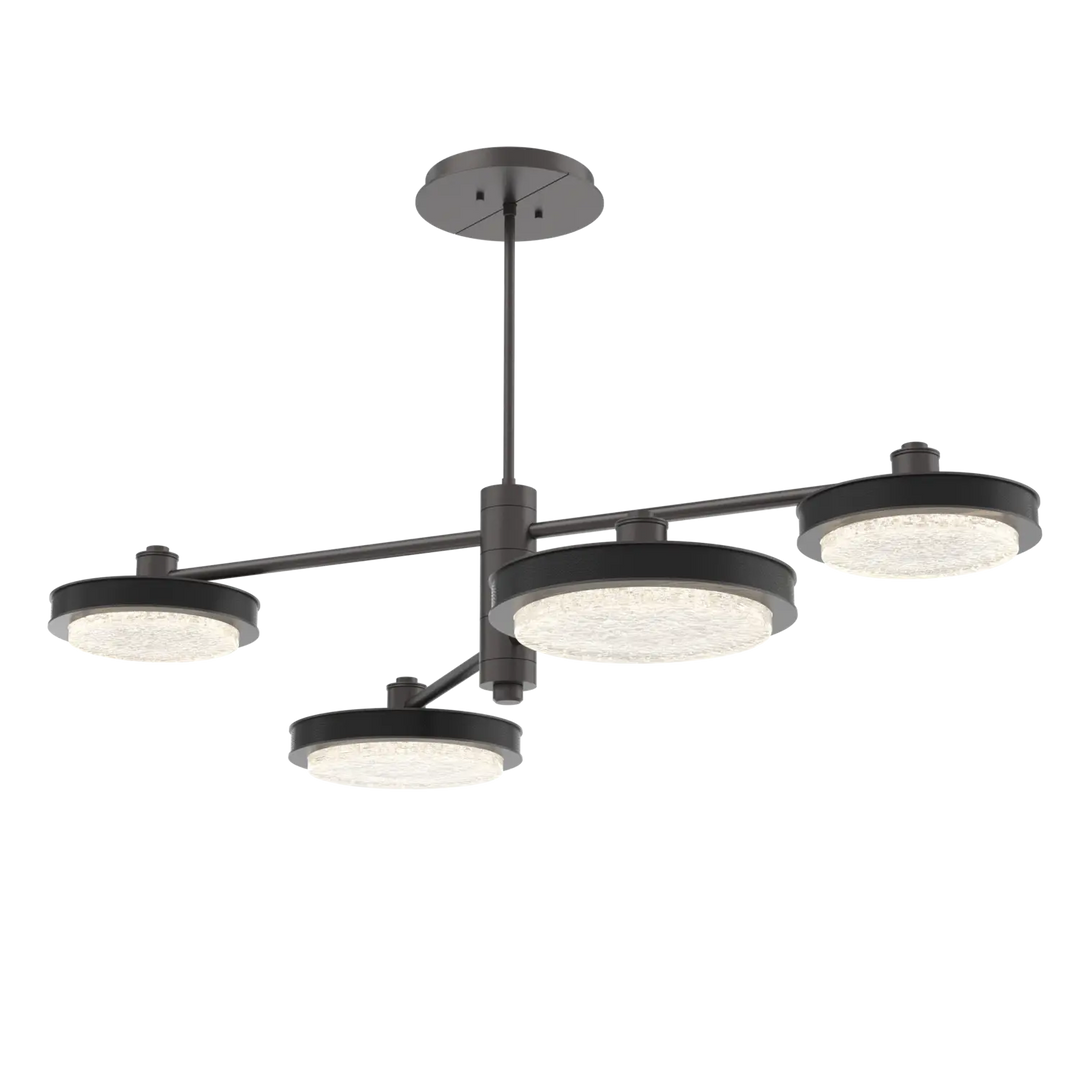 Hammerton Studio Iris Mobile Chandelier Graphite / 4-Piece / Licorice Leather