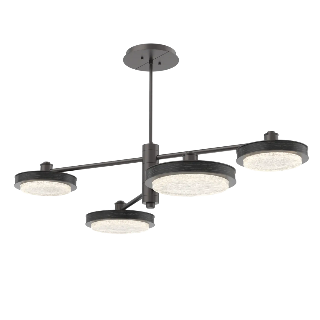 Hammerton Studio Iris Mobile Chandelier Graphite / 4-Piece / Dark Oak Wood