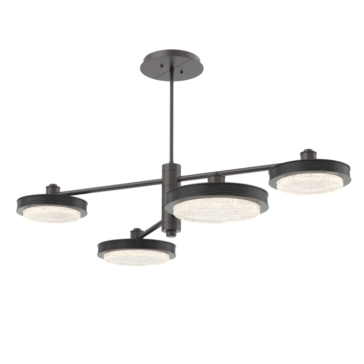 Hammerton Studio Iris Mobile Chandelier Graphite / 4-Piece / Dark Oak Wood