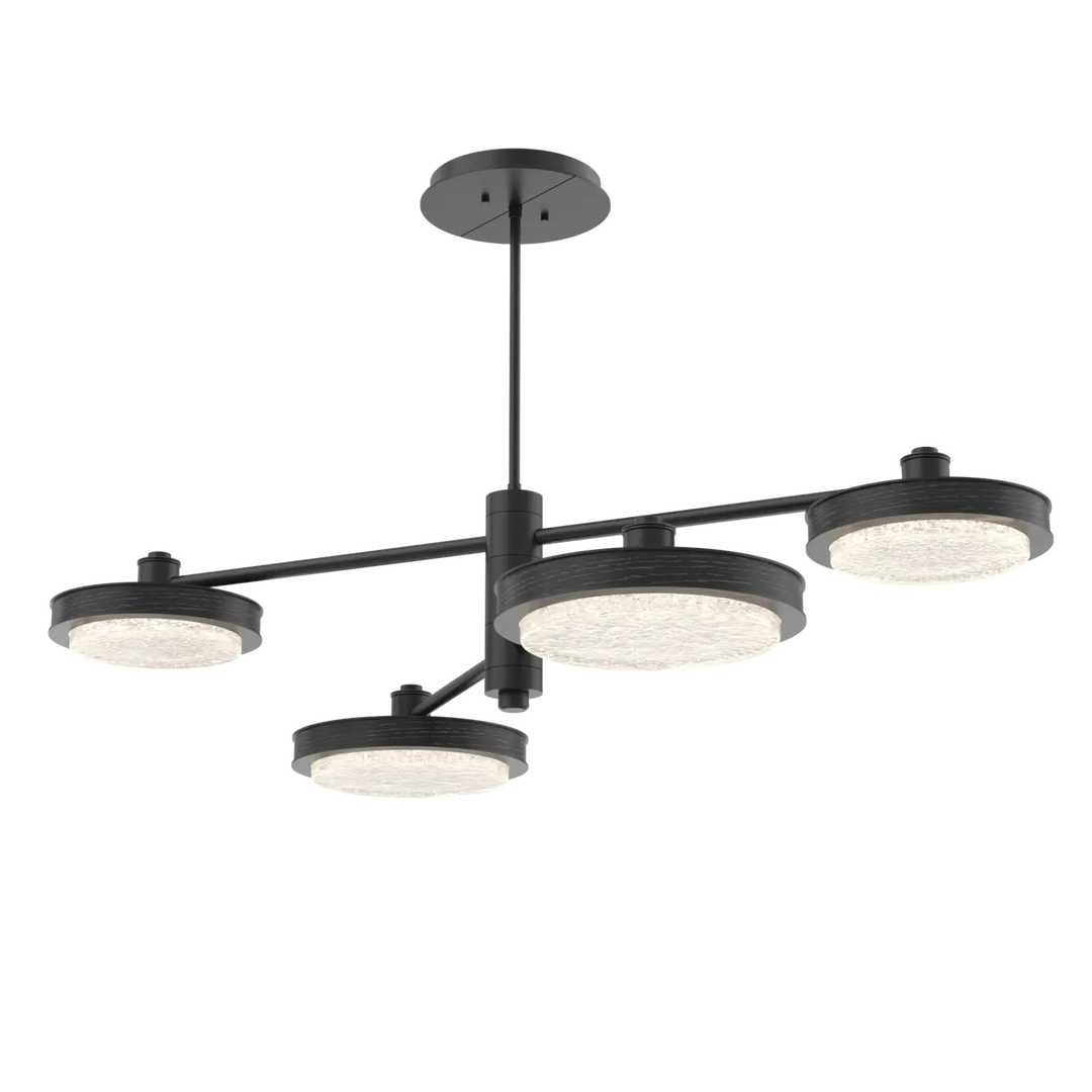 Hammerton Studio Iris Mobile Chandelier Matte Black / 4-Piece / Dark Oak Wood