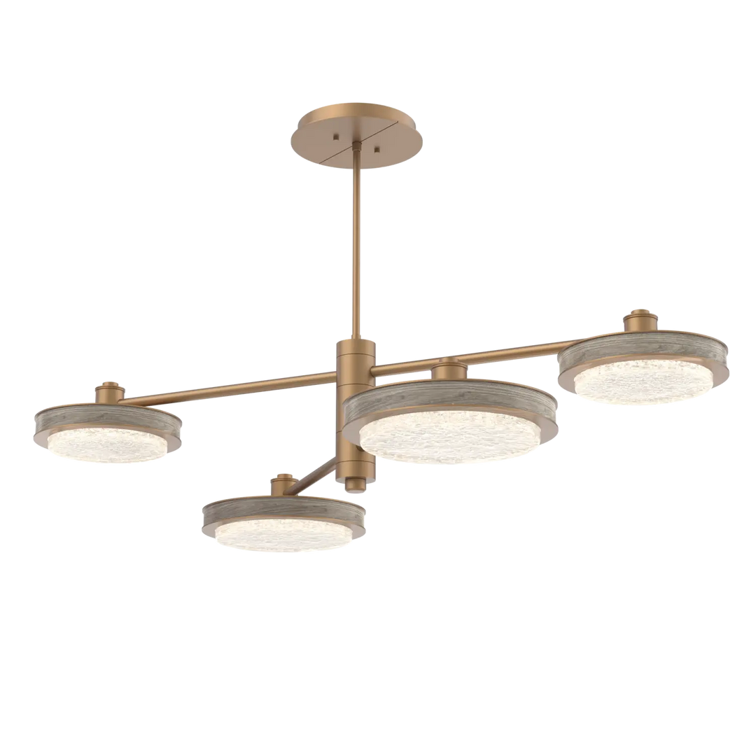 Hammerton Studio Iris Mobile Chandelier Novel Brass / 4-Piece / Ash Wood