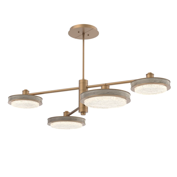 Hammerton Studio Iris Mobile Chandelier Novel Brass / 4-Piece / Ash Wood