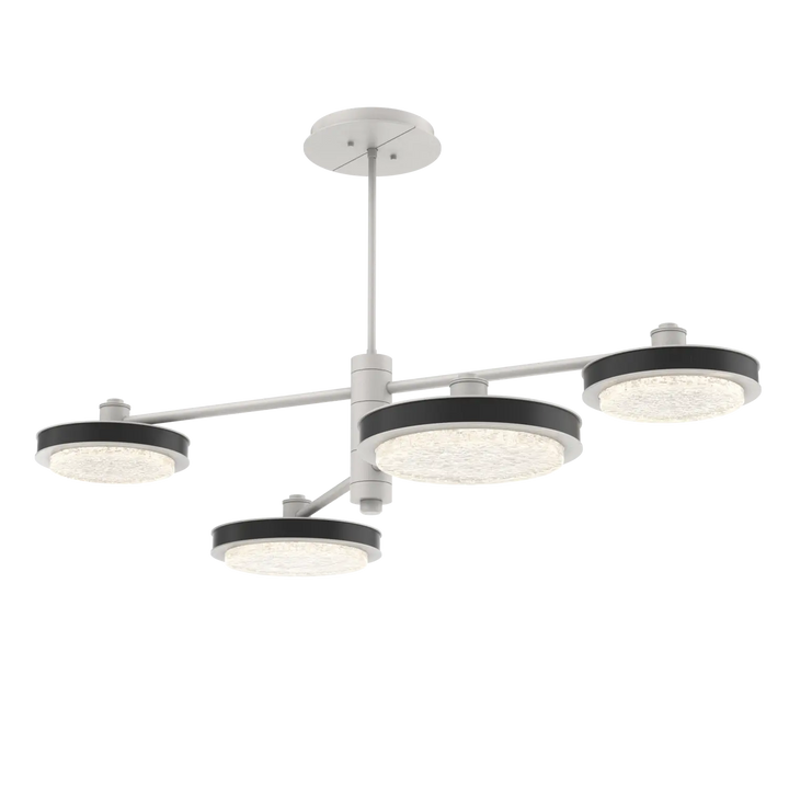 Hammerton Studio Iris Mobile Chandelier Salt White / 4-Piece / Matte Black
