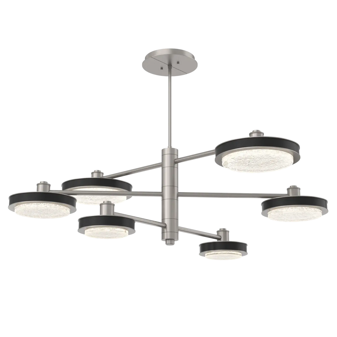 Hammerton Studio Iris Mobile Chandelier Beige Silver / 6-Piece / Licorice Leather