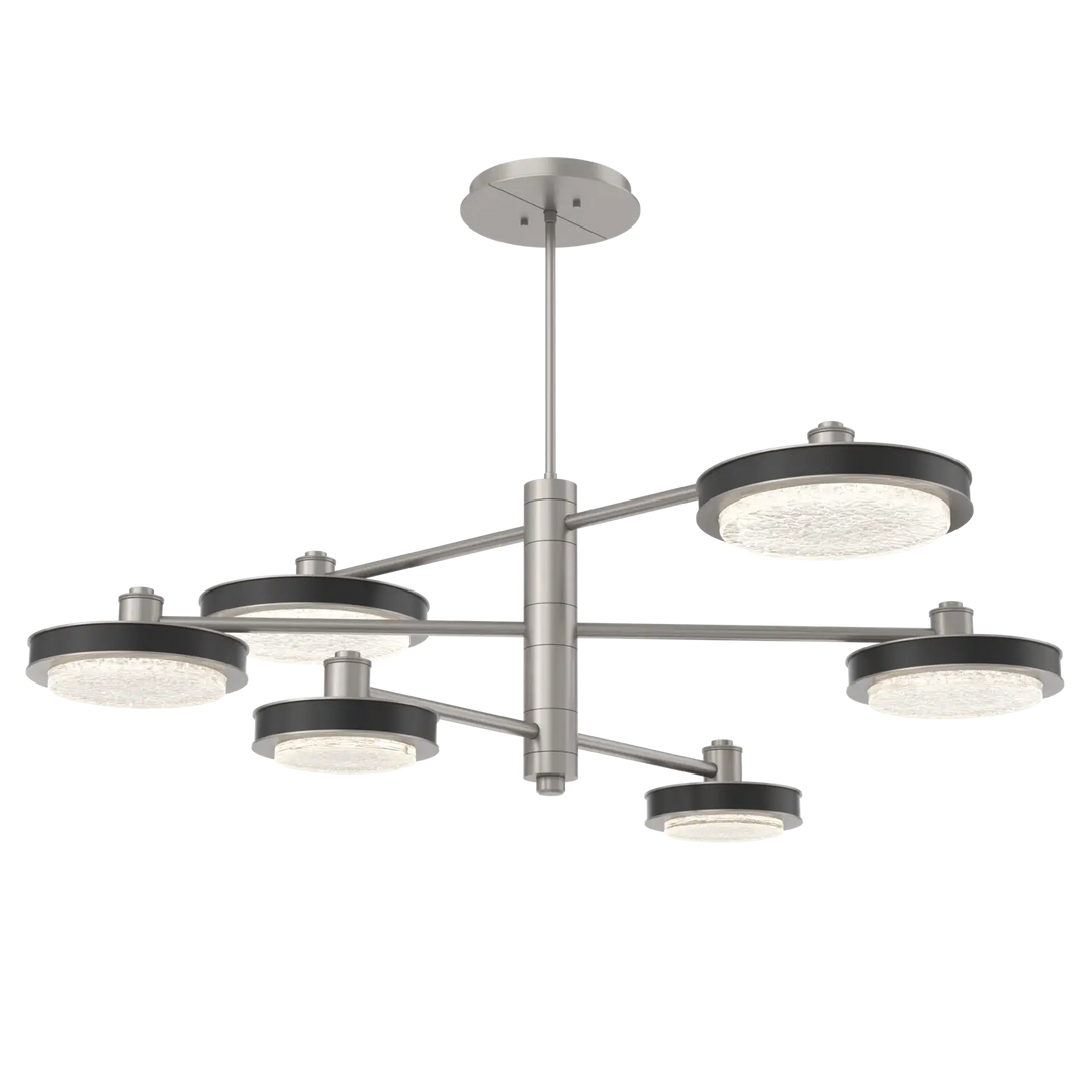 Hammerton Studio Iris Mobile Chandelier Beige Silver / 6-Piece / Matte Black