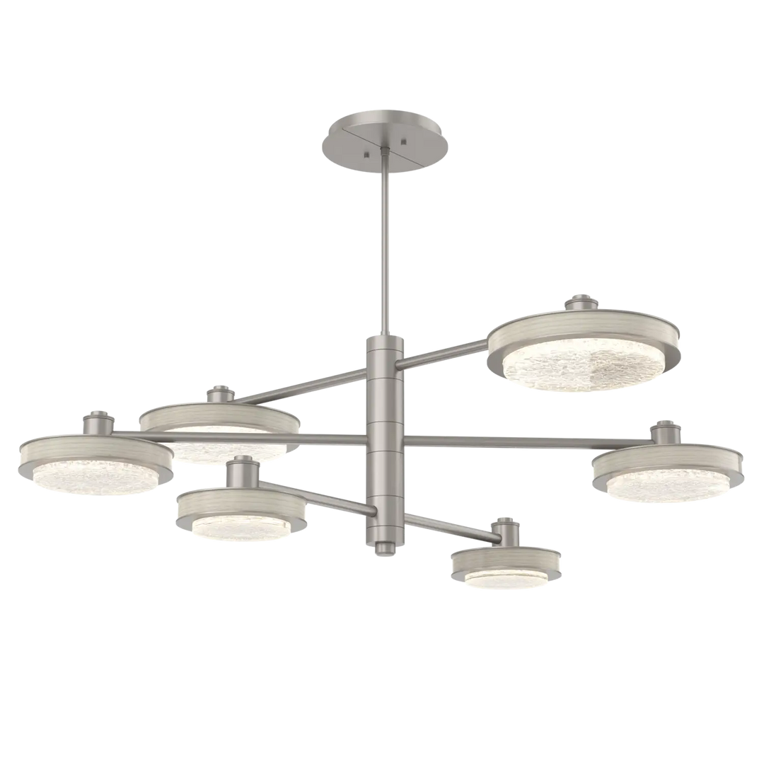 Hammerton Studio Iris Mobile Chandelier Beige Silver / 6-Piece / Light Oak Wood