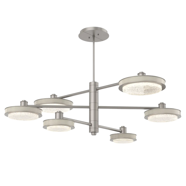 Hammerton Studio Iris Mobile Chandelier Beige Silver / 6-Piece / Light Oak Wood