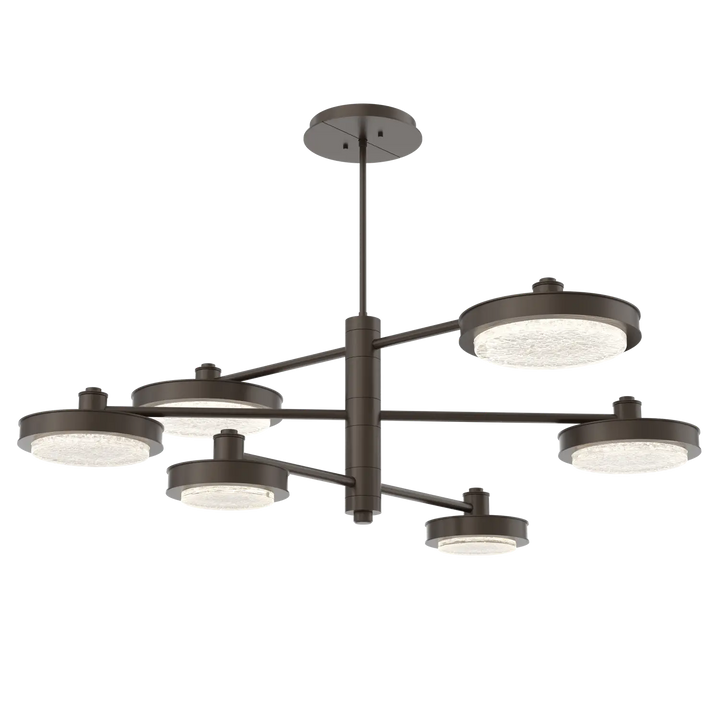 Hammerton Studio Iris Mobile Chandelier Flat Bronze / 6-Piece / None