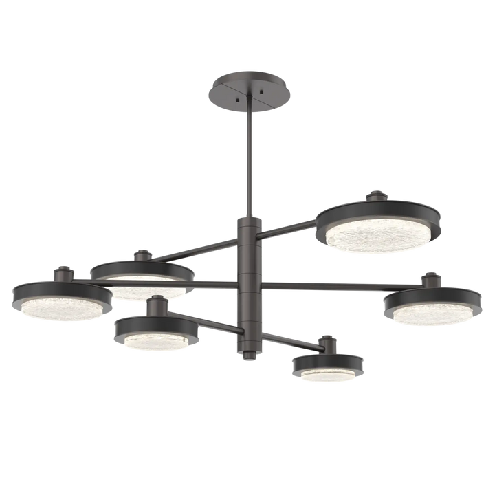 Hammerton Studio Iris Mobile Chandelier Graphite / 6-Piece / Matte Black