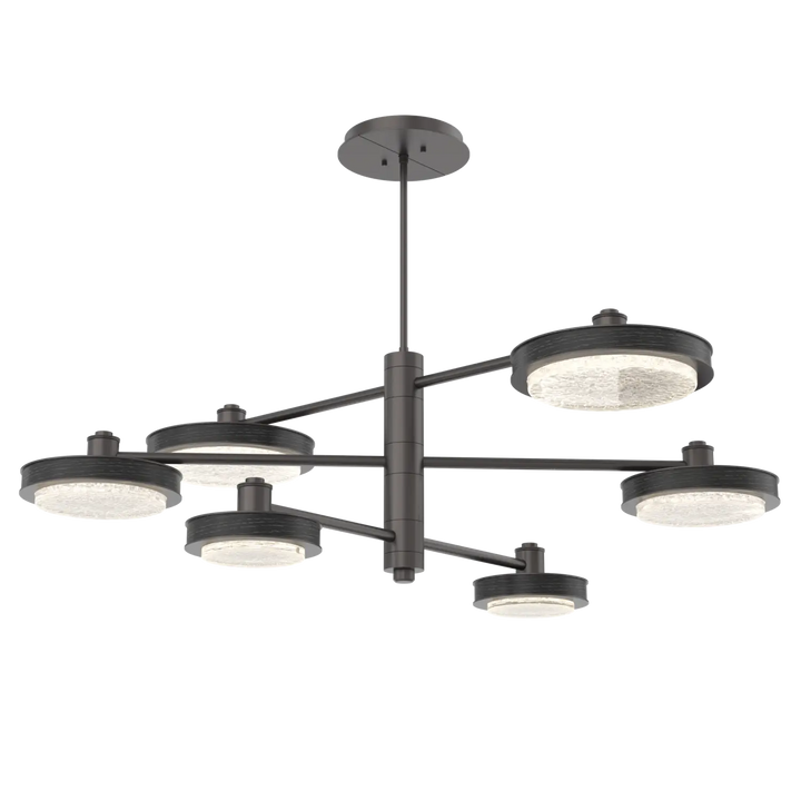 Hammerton Studio Iris Mobile Chandelier Graphite / 6-Piece / Dark Oak Wood