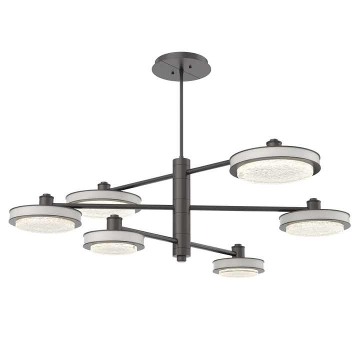 Hammerton Studio Iris Mobile Chandelier Graphite / 6-Piece / Salt White