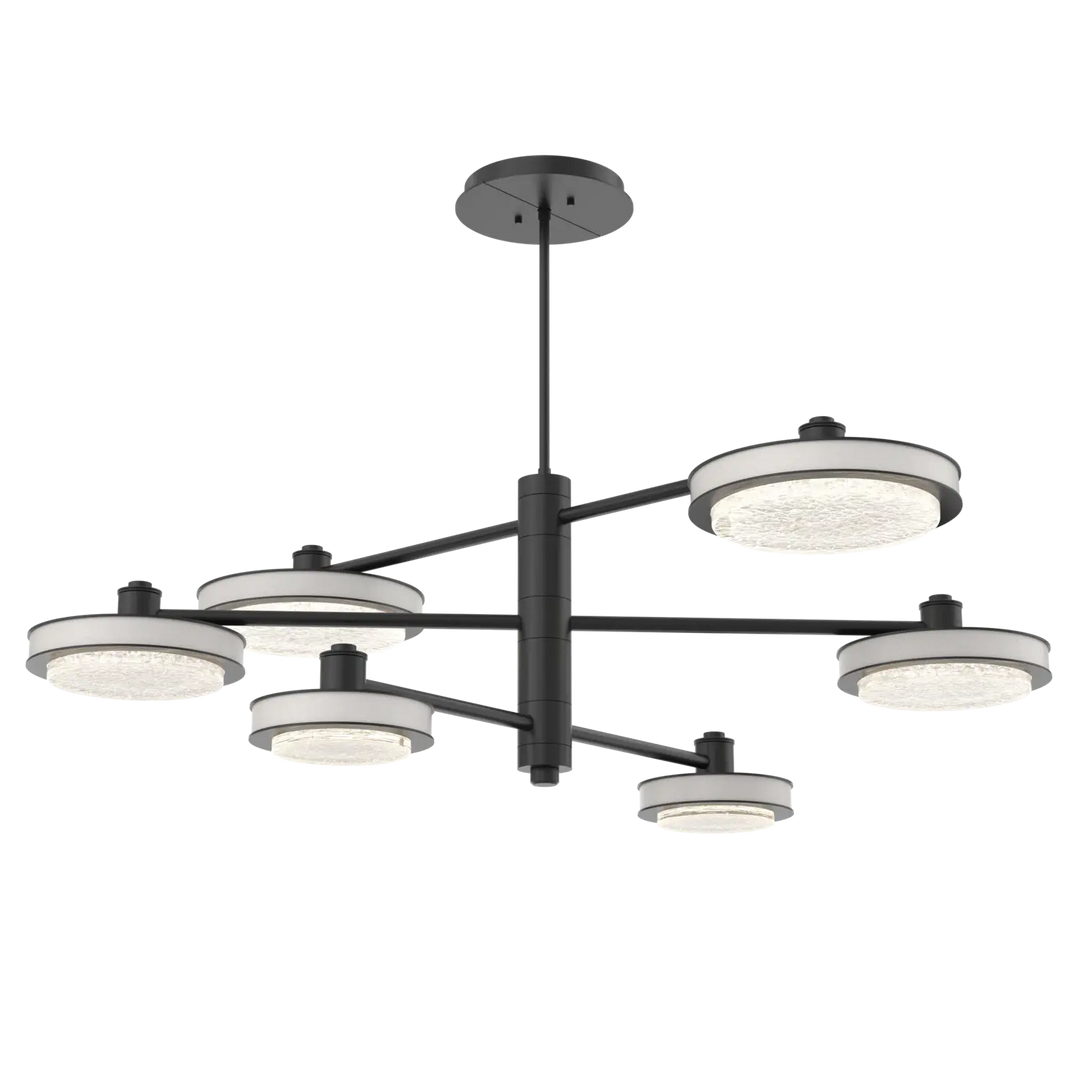 Hammerton Studio Iris Mobile Chandelier Matte Black / 6-Piece / Salt White