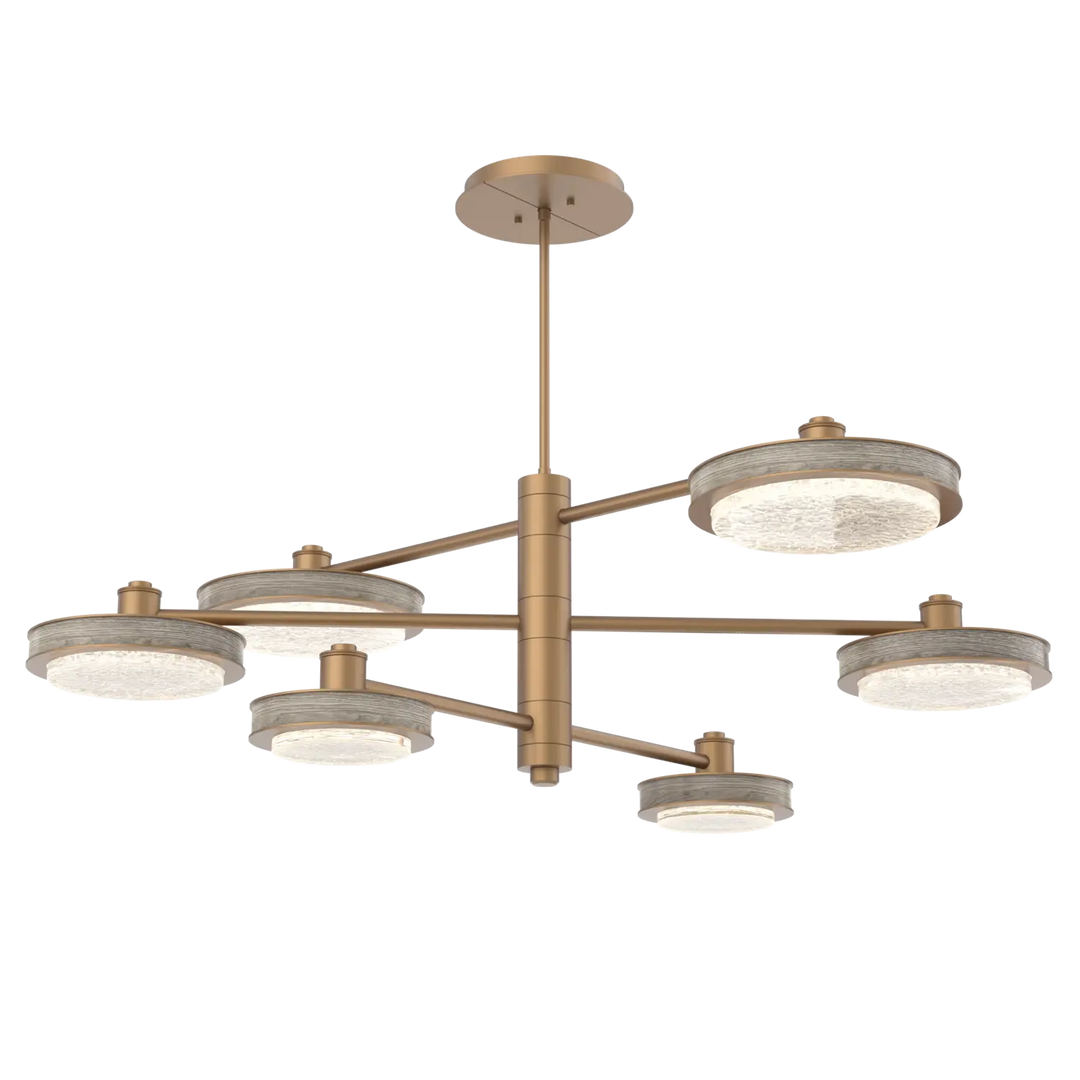 Hammerton Studio Iris Mobile Chandelier Novel Brass / 6-Piece / Ash Wood