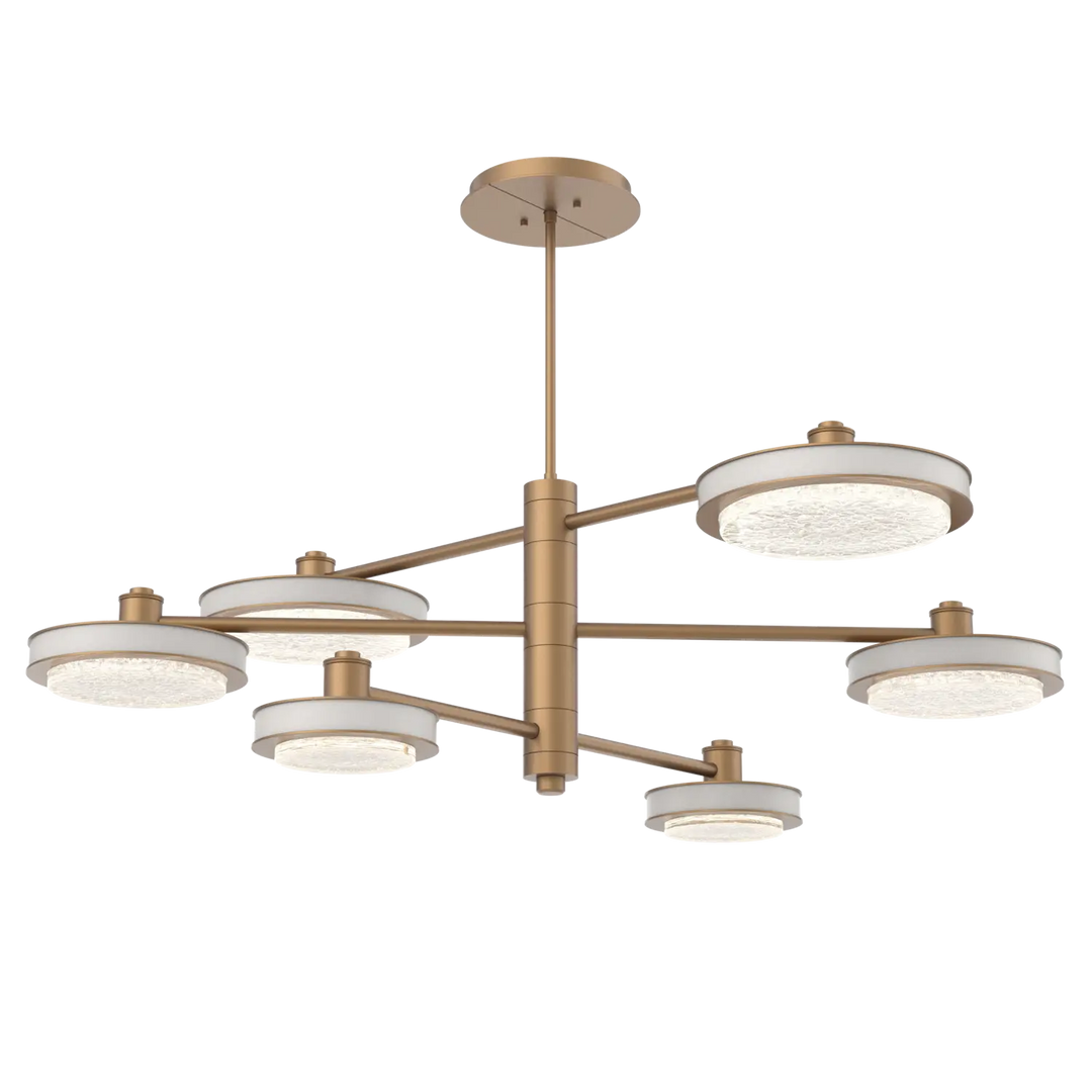 Hammerton Studio Iris Mobile Chandelier Novel Brass / 6-Piece / Salt White