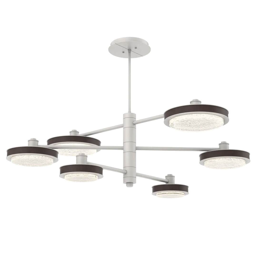 Hammerton Studio Iris Mobile Chandelier Salt White / 6-Piece / Cocoa Leather