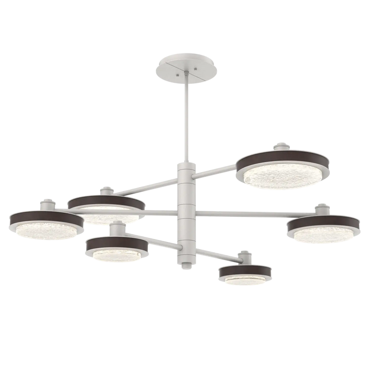 Hammerton Studio Iris Mobile Chandelier Salt White / 6-Piece / Cocoa Leather