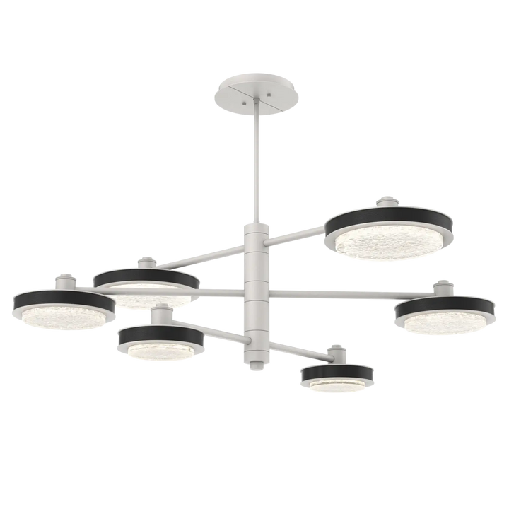 Hammerton Studio Iris Mobile Chandelier Salt White / 6-Piece / Licorice Leather
