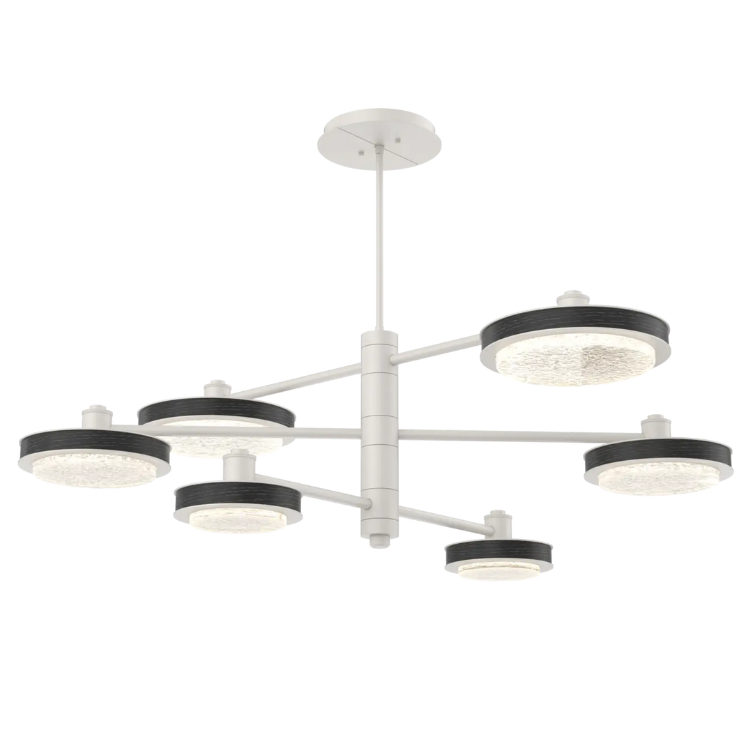 Hammerton Studio Iris Mobile Chandelier Salt White / 6-Piece / Dark Oak Wood