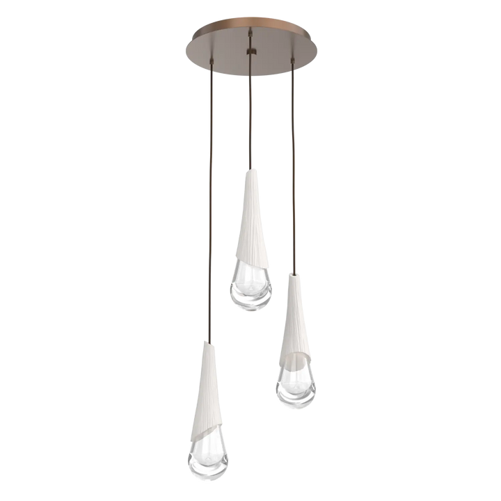 Hammerton Studio Hailstone Round Multi-Pendant Chandelier