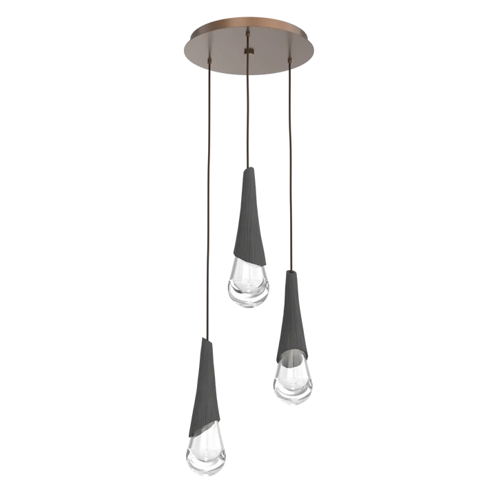 Hammerton Studio Hailstone Round Multi-Pendant Chandelier