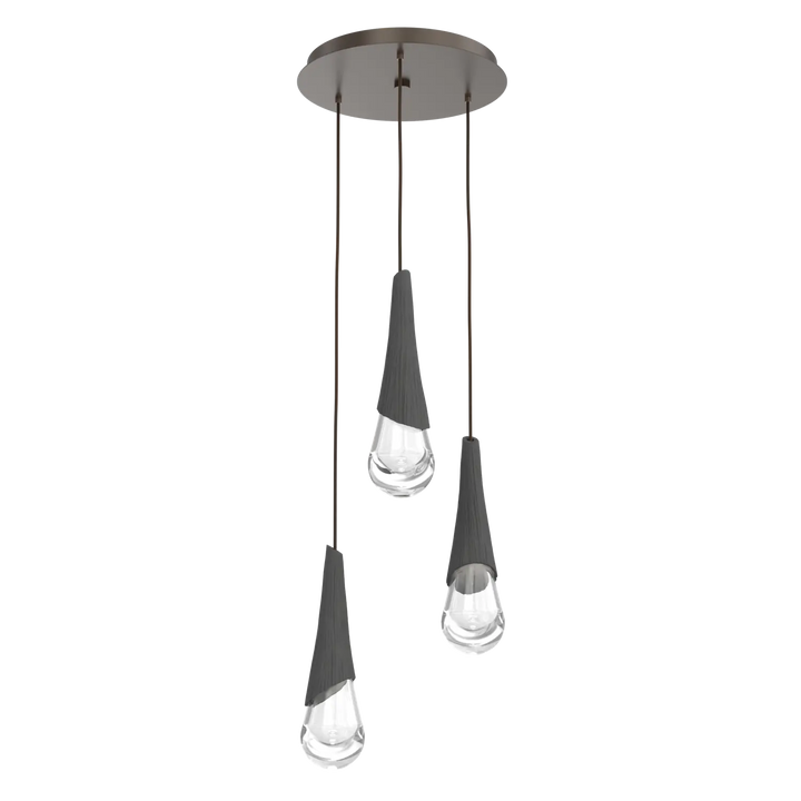 Hammerton Studio Hailstone Round Multi-Pendant Chandelier