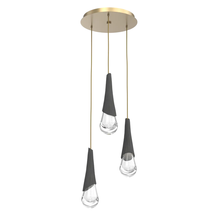 Hammerton Studio Hailstone Round Multi-Pendant Chandelier