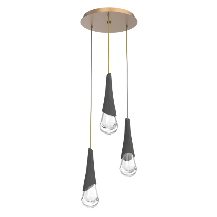 Hammerton Studio Hailstone Round Multi-Pendant Chandelier