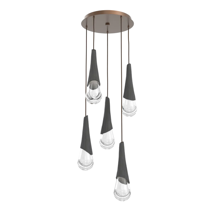Hammerton Studio Hailstone Round Multi-Pendant Chandelier