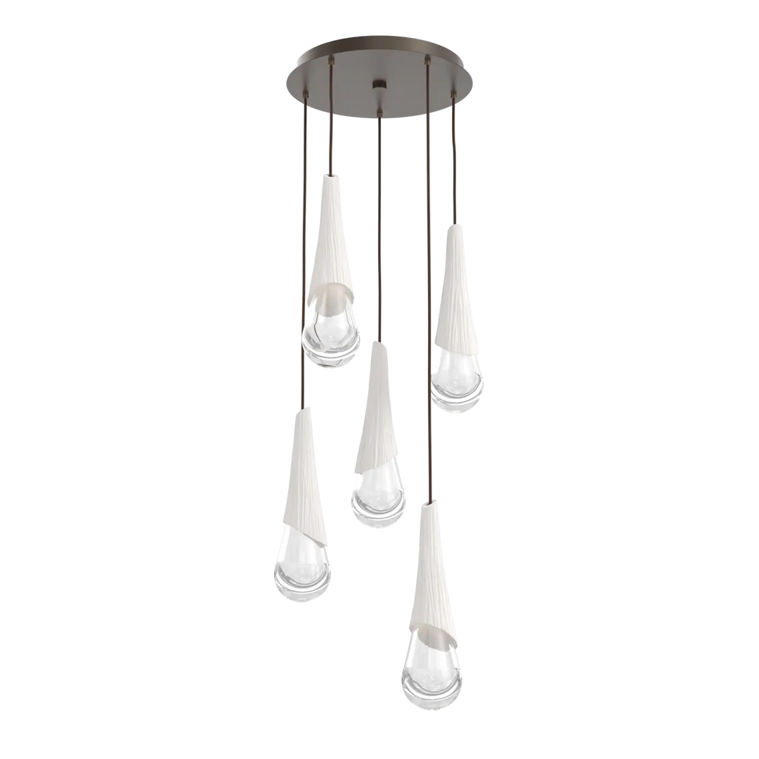 Hammerton Studio Hailstone Round Multi-Pendant Chandelier