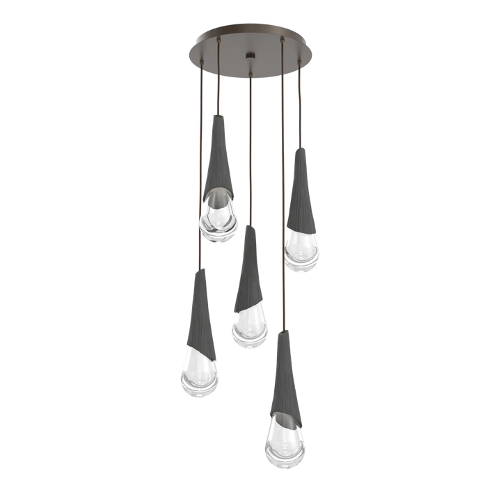 Hammerton Studio Hailstone Round Multi-Pendant Chandelier