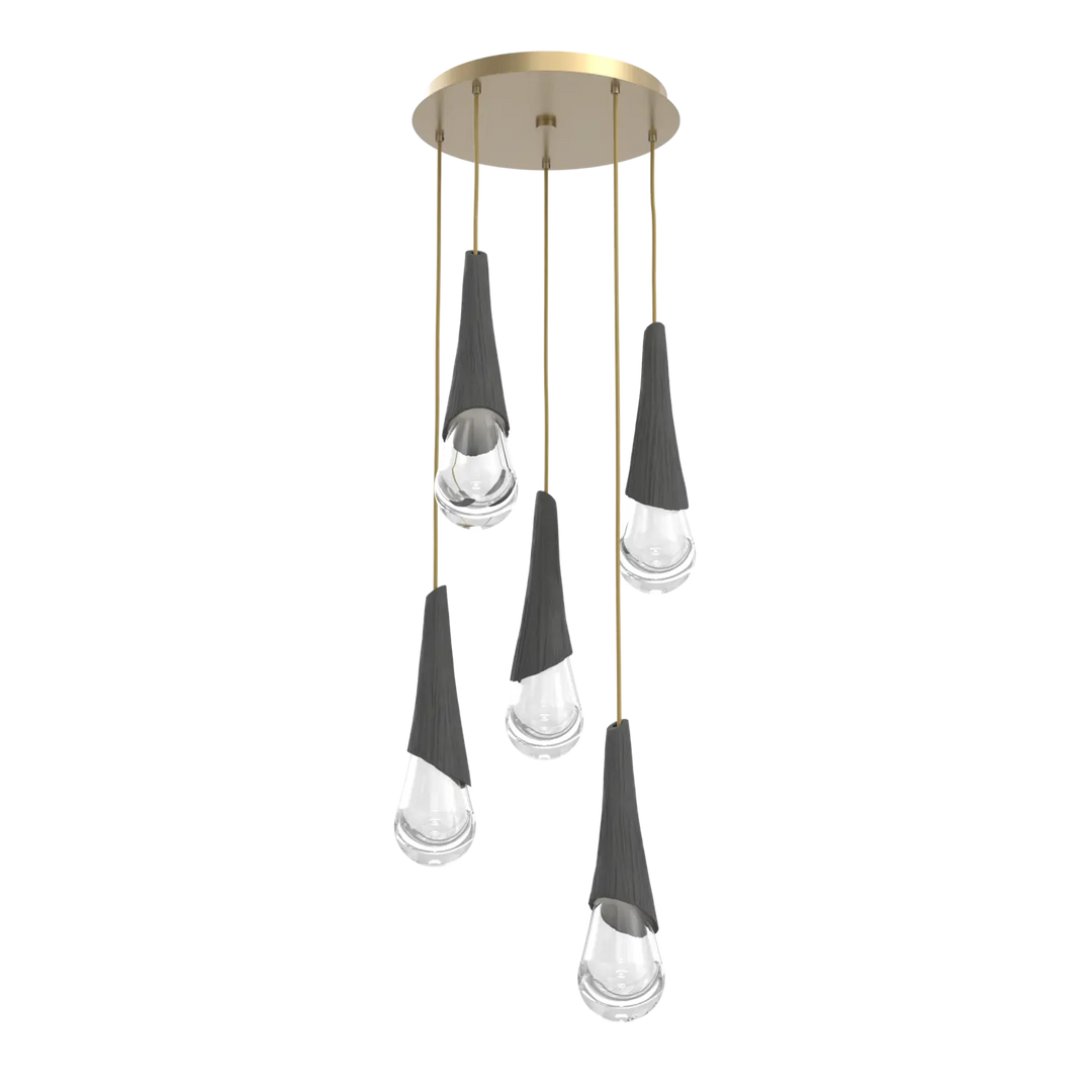 Hammerton Studio Hailstone Round Multi-Pendant Chandelier