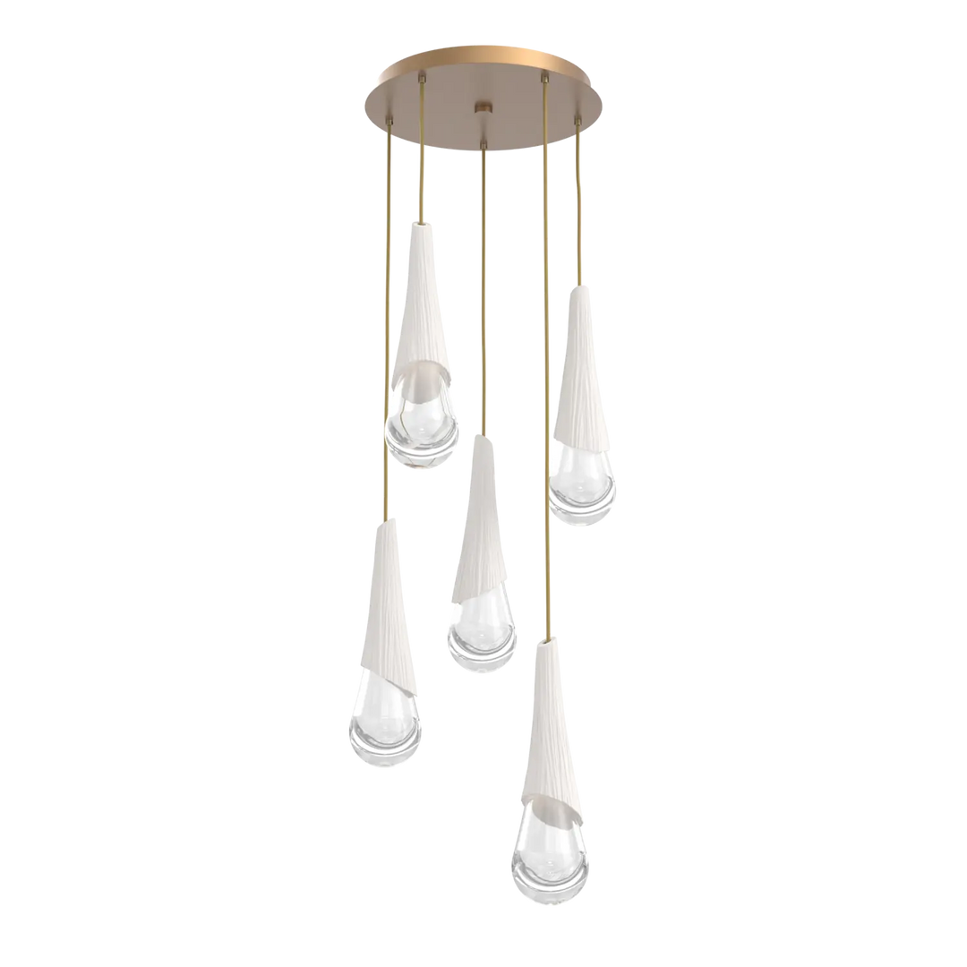 Hammerton Studio Hailstone Round Multi-Pendant Chandelier