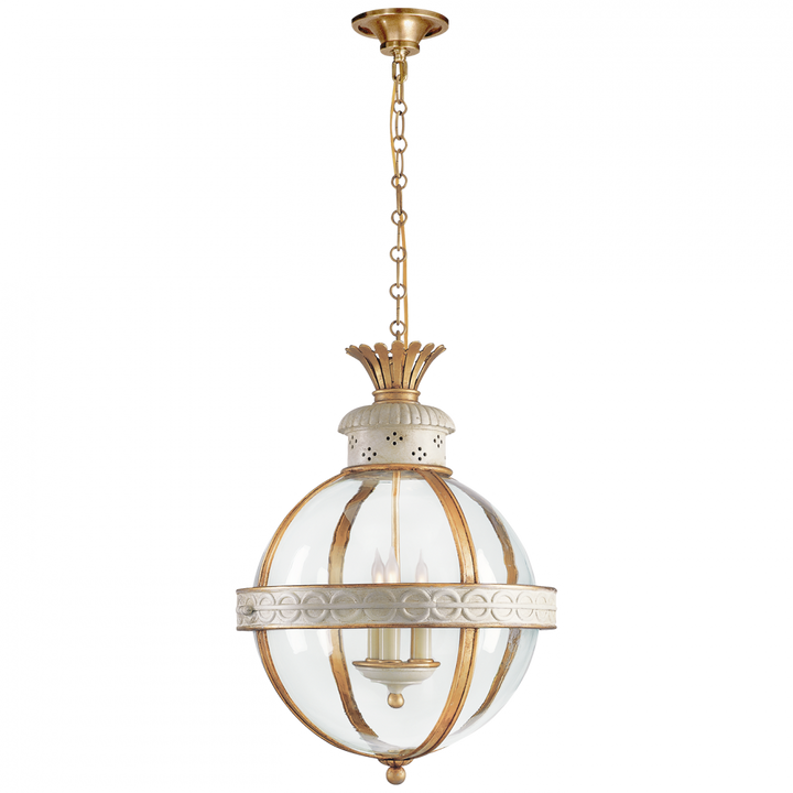 Visual Comfort & Co. Crown Top Banded Globe Lantern Pendants Visual Comfort & Co.   