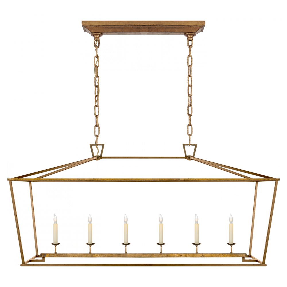 Visual Comfort Darlana Large Linear Lantern Linear Chandeliers Visual Comfort & Co.   